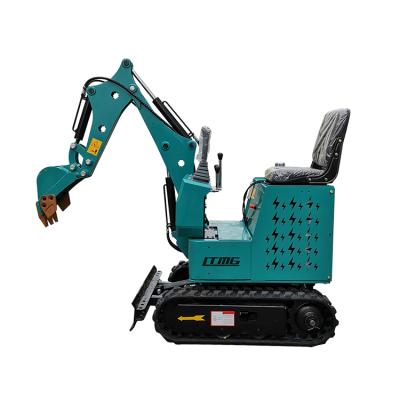 China Garment shops LTMG manufacturer small excavators 0.8ton 0.9ton 1ton 1.2ton electric excavator mini battery excavator digger for sale for sale