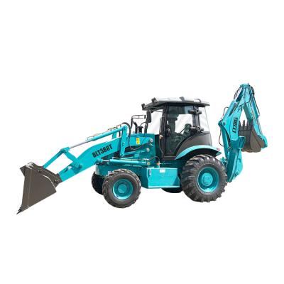 China China Factory Wheel Backhoe Machinery Repair Shops Hydraulic Loader 2.5 Ton 1.6 Ton 4WD Pay Compact Loader Cargador Front Loader With Breaking Hammer for sale