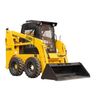 China Building Material Shops Chinese LTMG Bucket Loader 700kg Skid Steer Loader 500kg 850kg 950kg 1050kg 1200kg Skid Steer Front Loader With Attachments for sale