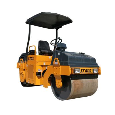 China Trusses CE Approval Drum Mini Double 3 Ton Road Roller Price for sale