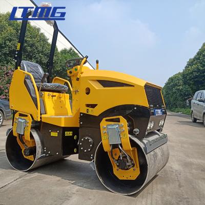 China Building Material Shops LTMG 1000KG 1500KG Hydraulic Vibrating Mini Road Roller Price for sale