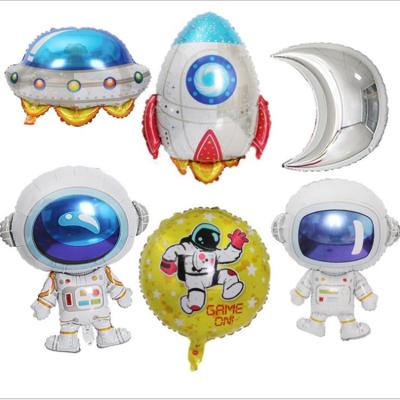 China Eco-friendly Astronaut Theme Party Balloon Astronaut Rocket Spaceship Foil Balloon for sale