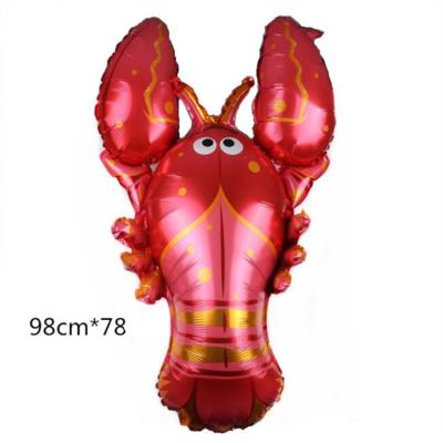 China Amazon Festival Hot Sale Lobster Sea Animal Toys/Gift/Decorations/Sea Animal Mylar Foil Balloons For Wedding Birthday Gifts Supplies for sale