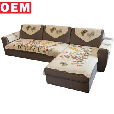 China YLM Retro Custom Embroidery Disposable Flower Canvas Sofa Cushion Handmade Towel Cases Sofa Covers Home Decor Pillow for sale