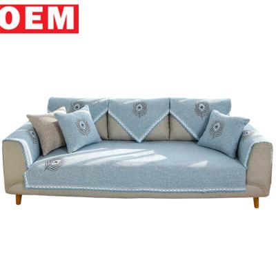 China 2018 Fashion YLM Disposable Custom Embroidery Linen Sofa Covers Handmade Home Decor Pillow Case Sofa Cushion for sale