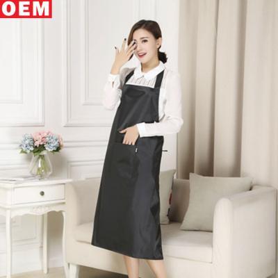 China 2020Fashion version high-grade apron eco-friendly Korean eco-friendly fabric coveralls apron advertising can be Customized Thickening Long Logo for sale