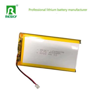 중국 전력 리?? 폴리머 배터리 셀 606090 3.7V 4.2V 4000mAh 14.8Wh 리포 배터리 판매용