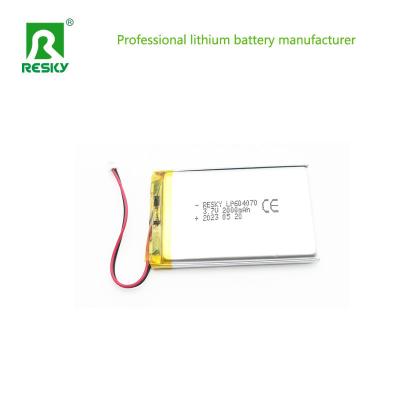 Chine Cellule de batterie au lithium-polymère Lipo 604070 2000mAh 3.7V 7.4wh Pour le lecteur multimédia portable à vendre