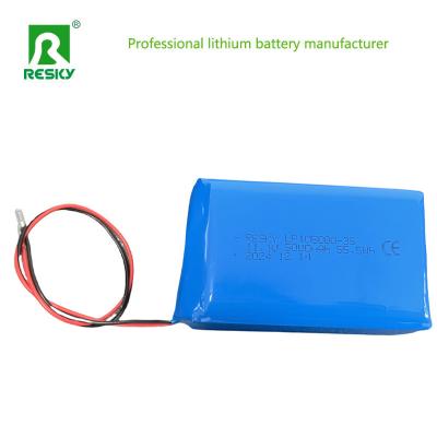 China Rechargeable Lithium Polymer Battery Pack 105080 115181 11.1V 5000mAh 55.5Wh For Power Bank for sale