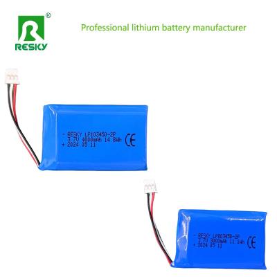 China Flat Lithium Polymer Battery Cell 803450 2p 3.7V 1500mAh 3000mAh Power Batterijen Te koop