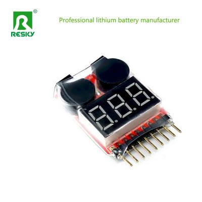 China RC 2s-8s Lipo / Li-ion / LiFePO4 Batterijspanningsmeter Lage spanningsbuzzer Te koop