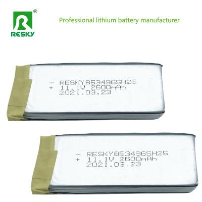 Chine 853496 RC Lipo Batterie cellule 7,4 V 11,1 V 2200 mAh 25c Batterie au lithium polymère à vendre