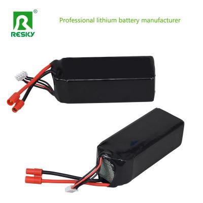 China BMS RC Lithium Battery 15c 4s 6s 22.2V 16000mAh For RC Quadcopter for sale