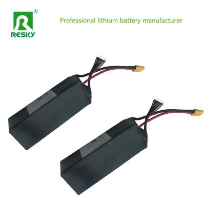 China Drone RC Lithiumbatterie 4s 3s 11.1V 14.8V 22.2V 2200mAh 35c Li-Polymer-Batterie zu verkaufen