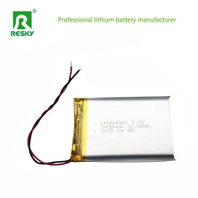 Cina 854565 Batteria al litio polimerico Cellula 3400mAh 3.7V Sacchetto Lipo Li-Polymer Batterie in vendita