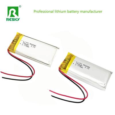 China GPS Batería de polímero de litio 902040 700mAh 750mAh 3.7V 7.4V Baterías Lipo en venta