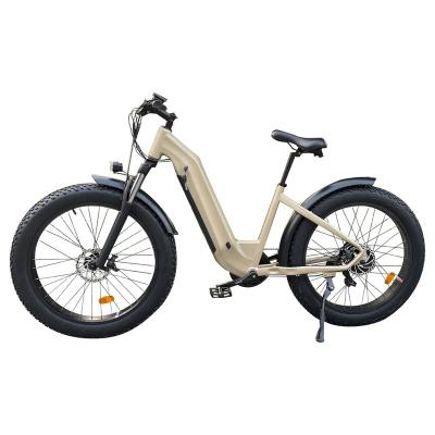 China Best selling 48v 500w 26 inch step thru green city off road hidden battery mountain fat tire electric e bike for women en venta