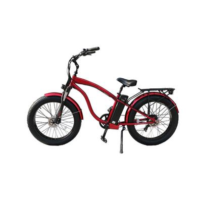 China Ebike manufacturer full suspension 26 inch off-road fat tire ebike bicycle with 500w hub motor for sale