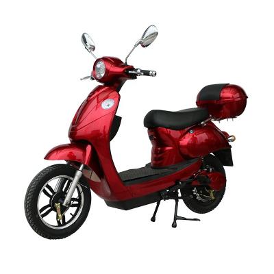 China Red classic pedal electric scooter 500w motor dual disc brake with reflector en venta