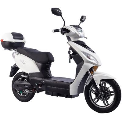 China good quality double battery cheap 2 wheel pedal electric moped scooter with two seats for adults en venta