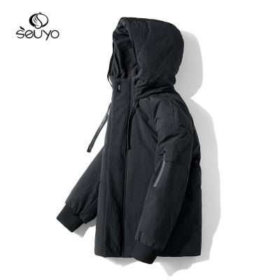 China Factory Wholesale Seuyo QUICK DRY Mens Winter Jacket Vogue Hooded Coat Bomber Bubble Down Jackets for sale