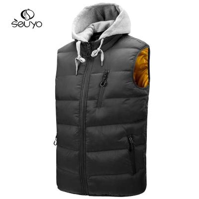 China Winter QUICK DRY Wholesale Service Men's Seuyo Stripper Vest Jacket Padded Waterproof Zipper Lightweight Keep Warm for sale