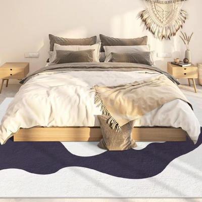 China Simple Non-slip Bed Blanket Bedroom Artificial Wool Cat Rug Large Area Can Be Customized Carpet for sale