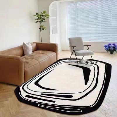 China Decorative Area Rug 3d Non-Slip Rug Printed Geometric Irregular Shape Carpet And Rug Covers For Living Room for sale