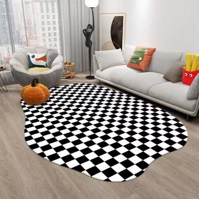 China Living Room Irregular Shape Floor Mats Blankets Non-Slip Rugs for sale