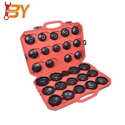 China Wholesale Engine Oil Change Tool China Mechanic Tool Black Oil Filter Cap Wrench Set 30pcs For Car Repair for sale