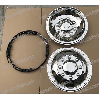 China Cubierta de rueda de Chrome 19.5inch 8holes PCD222mm para el camión de HINO ISUZU FUSO NISSAN UD en venta