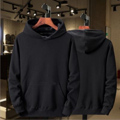 China New men's sweater hoodie anti-shrink in the autumn and winter plush pullover solid color sweater customization Korean casual Hoodie lovers for sale