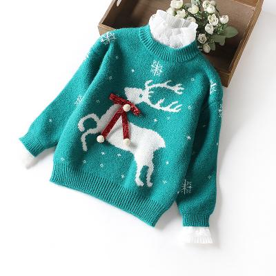 China 2021 new children's winter sweater girls' sweater plush new fashion girls anti-shrink thickened autumn and winter bottoming shirt for sale