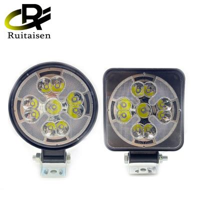 China 3 Inch 27W Round Square LED Die-Cast Aluminum Housing Pods Work Flood Beam Off Road Driving Fog Lights Light Waterproof Truck for sale