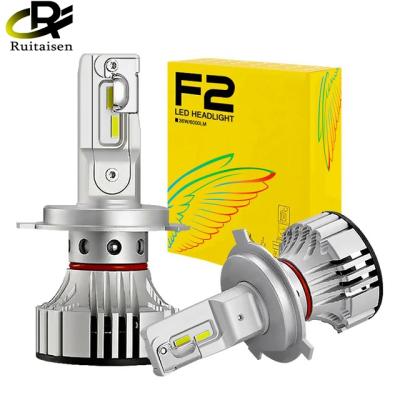 China F2 Aluminum HB3 9005 Led Auto Led Design Cree Technology Chip Automobile White Car Light 72W 12V 24V Headlight Lamp Fan Lamp for sale