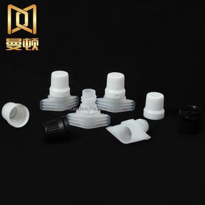 China Non Spill Top Quality PE 9.6 Mm Plastic Spout With Cap For Beverage Pouch for sale