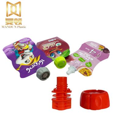 China Non Spill 100% Food Grade PE PP Plastic Spout Caps For Doypack for sale