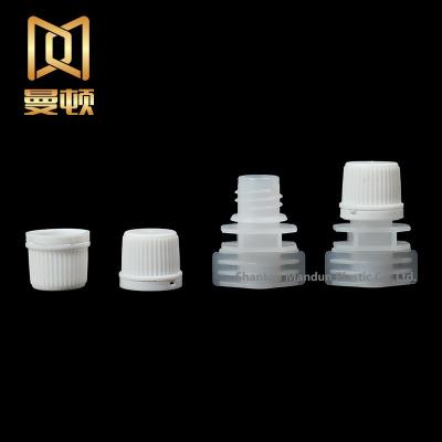 China Non Spill Good Quality 8mm Single Gap Plastic Spout And Cap For Plastic Jelly Pouch Spout Spout Cap for sale