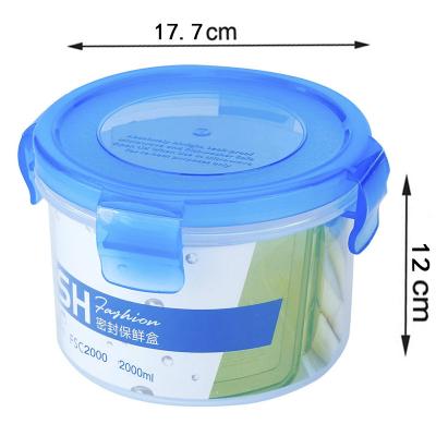 China Fridge 200ml LFGB Transparent Food Containers Microwavable Round Food Storage Containers for sale