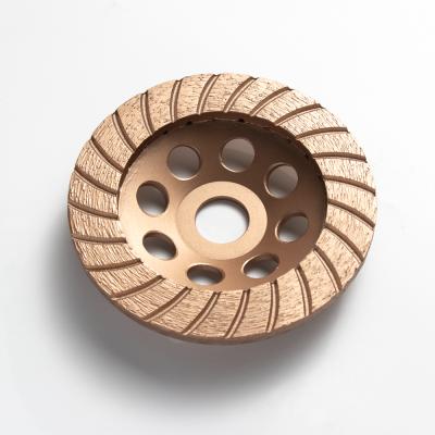 China Professional Diamond Turbo Wave Grinding Wheel For Concrete Granite Porcelain Tiles Customize for sale