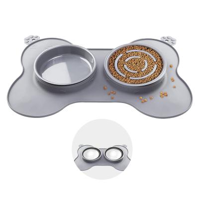 China Suction Cups Slow Feeder Dog Bowl No Choking Slow Feeder Bloat Pointer for sale