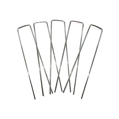 China Flat Landscape Staples Sod Pins Securing Pegs Netting Ground Sheets and Fleece for sale