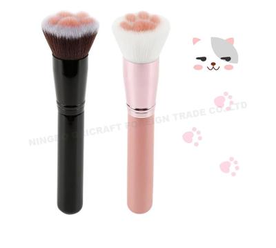 China Wholesale High Quality Cute Cat Claw Face Blush Makeup Brush Smudge Brush Beauty Blending Cosmetic Tool for sale