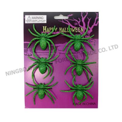 China Hot Selling Plastic Toy Decoration Party Scary Plastic Halloween Spider Joke Decorations for sale