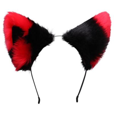 China Wholesale Hot New Lovely Sweet Cat Ears Hair Clip Headband Costume Cosplay Dress Night Party Hair Circles European and American Style Love Anime for sale