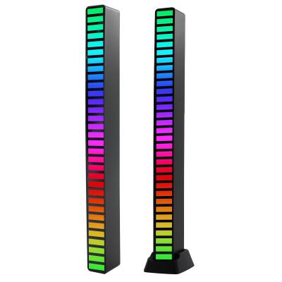 China Modern Music USB Colorful Led Level Meter Light 32 Beads Pick Up Voice Sound Control Rhythm Synchronous Light for sale