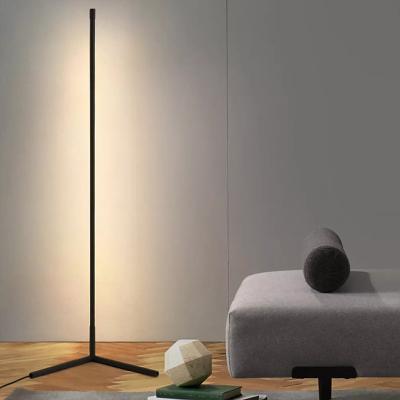 China 140cm RGB Stand Light Modern Remote Control Nordic Living Room Led Tripod Corner Floor Lamp Modern Standing Position for sale