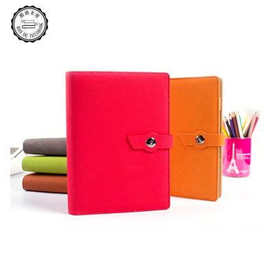 China Multifunctional diary spiral diary A5 ring binder A5 ring binder loose leaf notebook printed red paper for sale