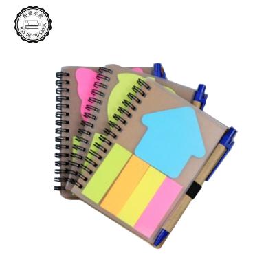 China Promotional Spiral Sticky Thick Printing Notebook Spiral Wrapping Paper Stationery Memo Notepad Pad Custom Copy for sale