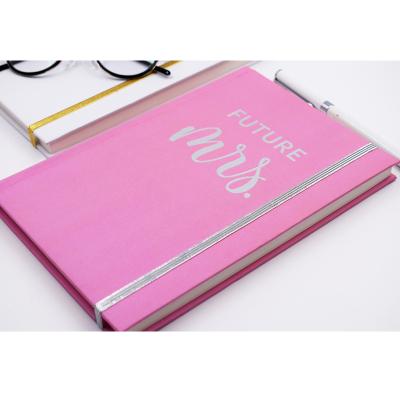 China Fancy Printed A4/A5/A6 Customize Printing Note Raw Materials Mini Notebook Paper Notebooks With Elastic Band for sale